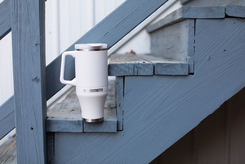 Mammoth Ascent 40oz Tumbler with Handle - White Mammoth Ascent 40oz Tumbler with Handle - White