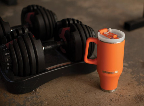 Mammoth Ascent 40oz Tumbler with Handle - Blaze Orange