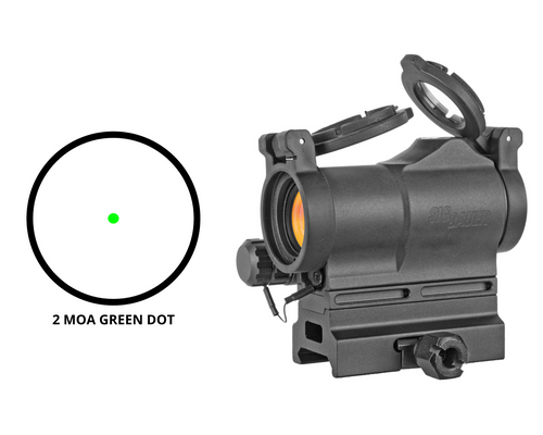 Sig Sauer ROMEO7S 1x22mm Green Dot Sight - 2 MOA