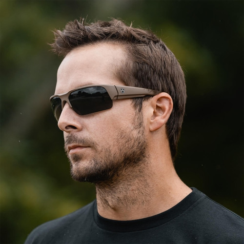 Magpul Industries Helix Eyewear - Flat Dark Earth Frame with Gray Polarized Lens Magpul Industries Helix Eyewear - Flat Dark Earth Frame with Gray Polarized Lens