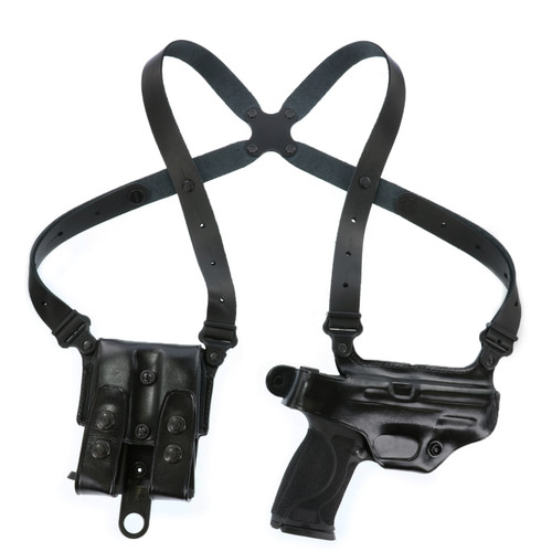 Galco Miami Classic Shoulder Holster - Right Hand, Fits Glock 17/19/26, Black Leather Galco Miami Classic Shoulder Holster - Right Hand, Fits Glock 17/19/26, Black Leather
