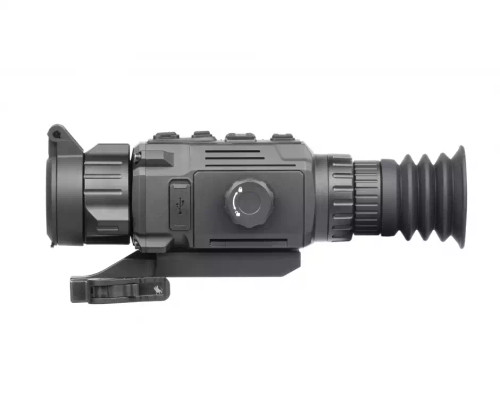 AGM Rattler V2 25-256 Thermal Imaging Scope - 1X/2X/4X/8X Digital Zoom, 19mm Objective, Multiple Reticles, 256x192 Resolution, Matte Finish, Black AGM Rattler V2 25-256 Thermal Imaging Scope - 1X/2X/4X/8X Digital Zoom, 19mm Objective, Multiple Reticles, 256x192 Resolution, Matte Finish, Black