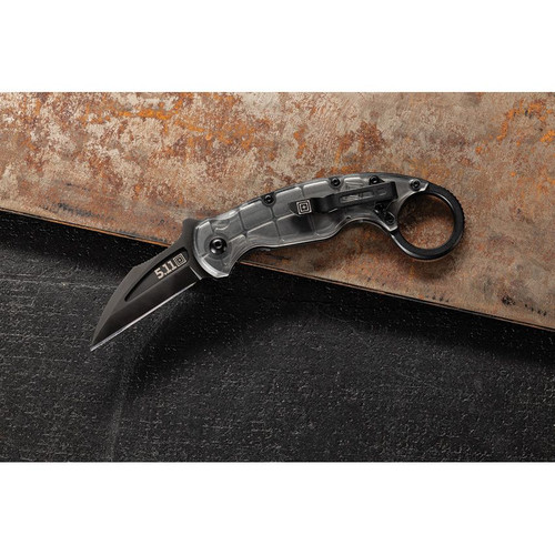 5.11 Tactical Doug Marcaida Talon Framelock - 2.25" D2 Steel Black Blade, Translucent FRN Handle
