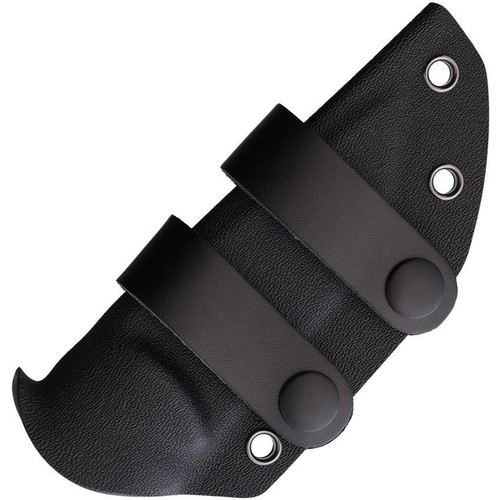 Petrified Fish PFP01F Beluga Fixed Blade Knife - 3.62" N690 Satin Drop Point, Black G10 Handles, Kydex Sheath - PFP01FDS Petrified Fish PFP01F Beluga Fixed Blade Knife - 3.62" N690 Satin Drop Point, Black G10 Handles, Kydex Sheath - PFP01FDS