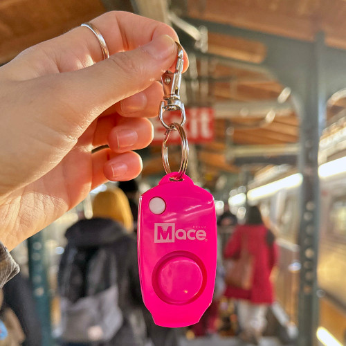 Mace MSI Personal Alarm Keychain Attachment - 130 Decibels, Neon Pink Mace MSI Personal Alarm Keychain Attachment - 130 Decibels, Neon Pink