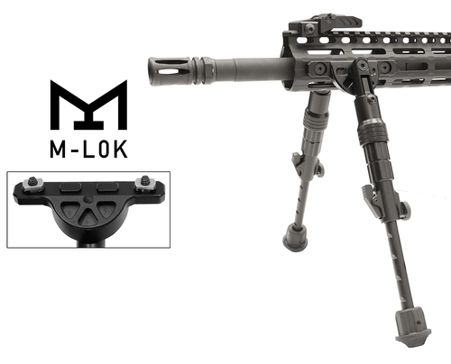 Leaper's Inc - UTG Recon Flex M-LOK or KeyMod Bipod - 6"-8" Height, Black Finish Leaper's Inc - UTG Recon Flex M-LOK or KeyMod Bipod - 6"-8" Height, Black Finish