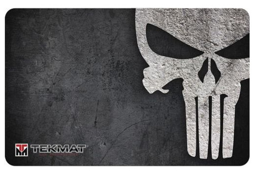 TEKMAT ARMORERS BENCH MAT 11"X17" PUNISHER BLACK