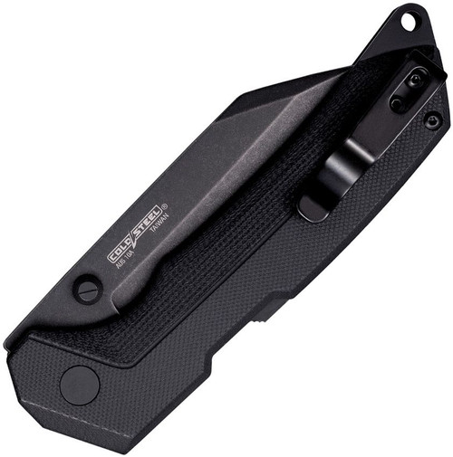 Cold Steel Karve ATLAS Lock Folding Knife - 3.75" AUS-10A Black PVD Seax Blade, Black G10 Handles - CS-FL-38VK Cold Steel Karve ATLAS Lock Folding Knife - 3.75" AUS-10A Black PVD Seax Blade, Black G10 Handles - CS-FL-38VK