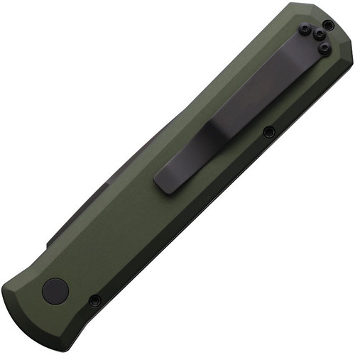 ProTech 921 Godfather AUTO Folding Knife - 4" 154CM Black DLC Plain Blade, Green Aluminum Handles - 921-GREEN ProTech 921 Godfather AUTO Folding Knife - 4" 154CM Black DLC Plain Blade, Green Aluminum Handles - 921-GREEN