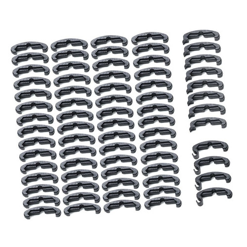 Larue Tactical IndexClips Rail Covers - 72 Piece Set, Black Larue Tactical IndexClips Rail Covers - 72 Piece Set, Black