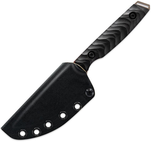 Toor Knives Field 3.0 Fixed Blade Knife - 3.625" CPM-3V Drop Point Blade, Sculpted Black G10 Handles, DuoTone Kydex Sheath Toor Knives Field 3.0 Fixed Blade Knife - 3.625" CPM-3V Drop Point Blade, Sculpted Black G10 Handles, DuoTone Kydex Sheath