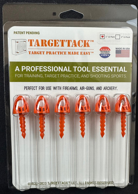 TargetTack LLC 1-Inch 12-Pack of TargetTacks Original Orange - For Paper/Vinyl Targets, 12 Pack TargetTack LLC 1-Inch 12-Pack of TargetTacks Original Orange - For Paper/Vinyl Targets, 12 Pack