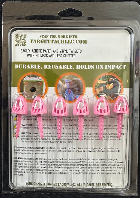 TargetTack LLC 1-Inch 12-Pack of TargetTacks Original Pink - For Paper/Vinyl Targets, 12 Pack TargetTack LLC 1-Inch 12-Pack of TargetTacks Original Pink - For Paper/Vinyl Targets, 12 Pack