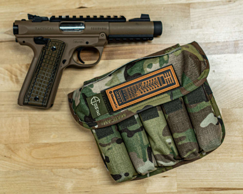 Cole-TAC Can Caddy Mini Size - 500 Denier Nylon, 6.5"x7.5"x2.0", 5 Slots for Suppressor Storage, MultiCam Cole-TAC Can Caddy Mini Size - 500 Denier Nylon, 6.5"x7.5"x2.0", 5 Slots for Suppressor Storage, MultiCam