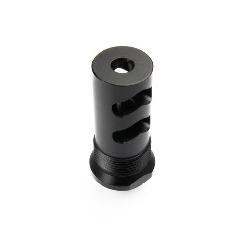 Wilson Combat Whisper Muzzle Brake Suppressor Interface - 5.56NATO,  1/2"x28, Black Melonite Wilson Combat Whisper Muzzle Brake Suppressor Interface - 5.56NATO,  1/2"x28, Black Melonite