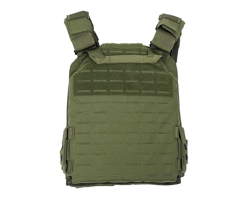 NcSTAR Laser Cut Plate Carrier -Size Medium-2XL, Laser Cut MOLLE Slots, Green