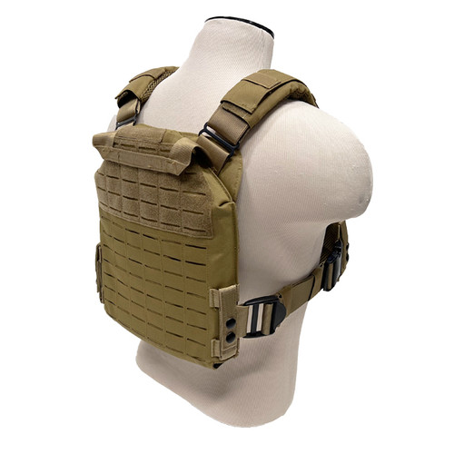 NcSTAR Laser Cut Plate Carrier -Size Medium-2XL, Laser Cut MOLLE Slots, Green