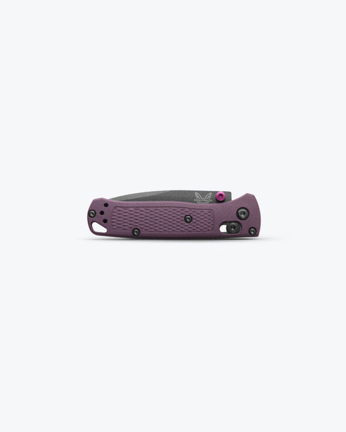 Benchmade 533GY-09 Mini Bugout AXIS Folding Knife - 2.82" S30V Tungsten Gray Cerakote Plain Blade, Dark Purple Grivory Handles Benchmade 533GY-09 Mini Bugout AXIS Folding Knife - 2.82" S30V Tungsten Gray Cerakote Plain Blade, Dark Purple Grivory Handles