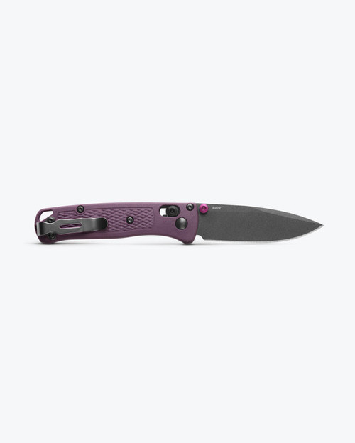 Benchmade 533GY-09 Mini Bugout AXIS Folding Knife - 2.82" S30V Tungsten Gray Cerakote Plain Blade, Dark Purple Grivory Handles Benchmade 533GY-09 Mini Bugout AXIS Folding Knife - 2.82" S30V Tungsten Gray Cerakote Plain Blade, Dark Purple Grivory Handles