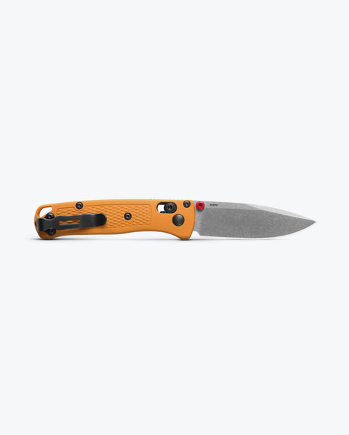 Benchmade 533-08 Mini Bugout AXIS Folding Knife - 2.82" S30V Satin Plain Blade, Daybreak Yellow Grivory Handles Benchmade 533-08 Mini Bugout AXIS Folding Knife - 2.82" S30V Satin Plain Blade, Daybreak Yellow Grivory Handles