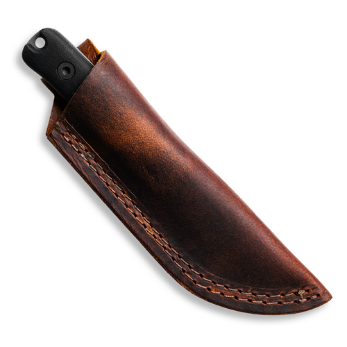Reiff Knives F3 EDC Fixed Blade Knife - 2.9" CPM 3V Drop Point Stonewashed Blade, Black Canvas Micarta Handle, Brown Crazy Horse Leather Sheath Reiff Knives F3 EDC Fixed Blade Knife - 2.9" CPM 3V Drop Point Stonewashed Blade, Black Canvas Micarta Handle, Brown Crazy Horse Leather Sheath