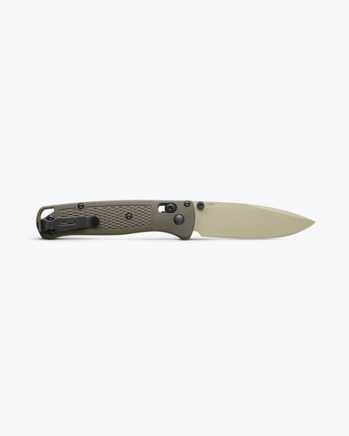 Benchmade 535TN-11 Bugout AXIS Folding Knife - 3.24" S30V Desert Verde Cerakote Plain Blade, Dark Olive Grivory Handles Benchmade 535TN-11 Bugout AXIS Folding Knife - 3.24" S30V Desert Verde Cerakote Plain Blade, Dark Olive Grivory Handles