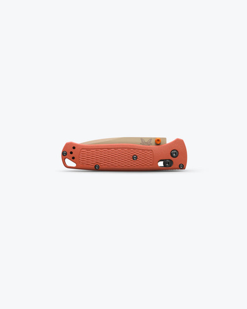 Benchmade 535TN-10 Bugout AXIS Folding Knife - 3.24" S30V Desert Verde Cerakote Plain Blade, Rust Orange Grivory Handles Benchmade 535TN-10 Bugout AXIS Folding Knife - 3.24" S30V Desert Verde Cerakote Plain Blade, Rust Orange Grivory Handles