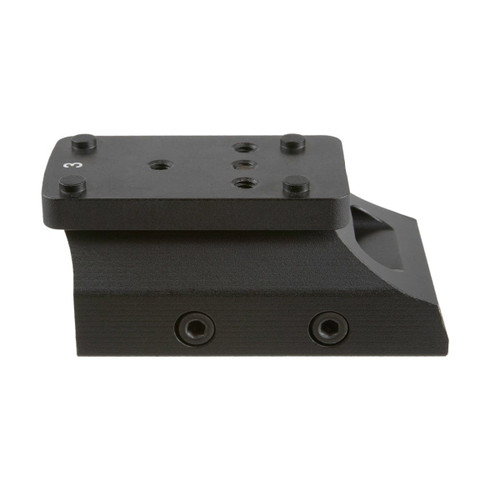 TRUGLO Universal Micro Red Dot Riser - Picatinny Attachment, T.O.P.S. Unviersal Adapter Plates (Most Major Optic Brands), Nitride Finish, Black, Co-witness Height