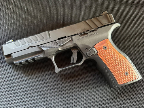 Sharps Bros Grip Module For The Springfield Echelon - Black with Brazilian Cherry Grips