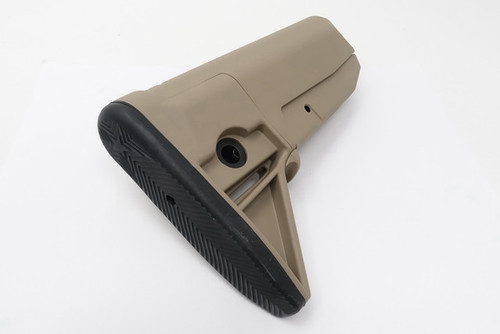Bravo Company BCMGUNFIGHTER Mod 0 Adjustable Stock - Fits Mil Spec Buffer Tube, FDE Bravo Company BCMGUNFIGHTER Mod 0 Adjustable Stock - Fits Mil Spec Buffer Tube, FDE