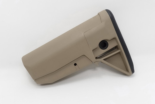 Bravo Company BCMGUNFIGHTER Mod 0 Adjustable Stock - Fits Mil Spec Buffer Tube, FDE Bravo Company BCMGUNFIGHTER Mod 0 Adjustable Stock - Fits Mil Spec Buffer Tube, FDE
