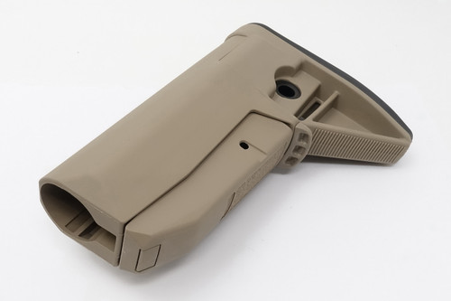 Bravo Company BCMGUNFIGHTER Mod 0 Adjustable Stock - Fits Mil Spec Buffer Tube, FDE Bravo Company BCMGUNFIGHTER Mod 0 Adjustable Stock - Fits Mil Spec Buffer Tube, FDE