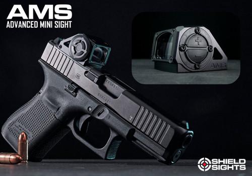 Shield Sights AMS Advanced Mini Sight Fully Enclosed Red Dot - 8 MOA Reticle, Shield Footprint, Black