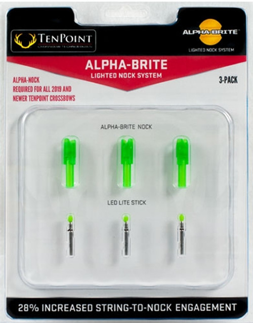 TenPoint Alpha-Brite Lighted Crossbow Nock System (3-pack) TenPoint Alpha-Brite Lighted Crossbow Nock System (3-pack)