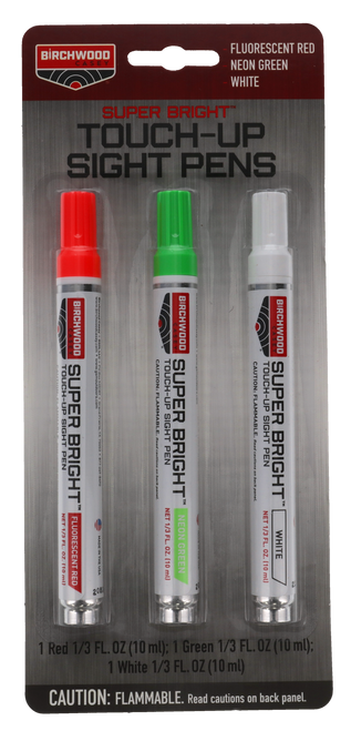 Birchwood Casey Super Bright Pen Kit - Green/Red/White, Blister Card