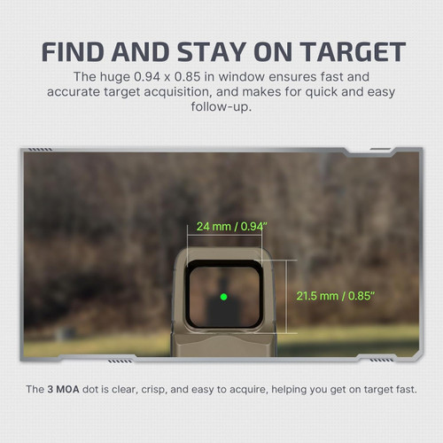 Olight Osight 3 MOA Red Dot with Magnetic Charging Cover - 3 MOA Red Dot Reticle, Rechargeable, FDE Olight Osight 3 MOA Red Dot with Magnetic Charging Cover - 3 MOA Red Dot Reticle, Rechargeable, FDE