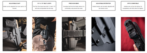 Crucial Concealment Covert OWB Holster - Fits Sig 365-FUSE, Right Hand, Kydex Construction, Black Crucial Concealment Covert OWB Holster - Fits Sig 365-FUSE, Right Hand, Kydex Construction, Black