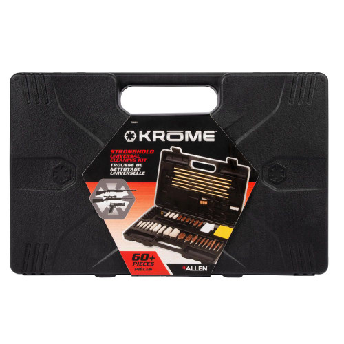 Allen Krome Stronghold Universal Gun Cleaning Kit, Rifles, Shotguns, & Handguns, 60-Pieces, Black Allen Krome Stronghold Universal Gun Cleaning Kit, Rifles, Shotguns, & Handguns, 60-Pieces, Black