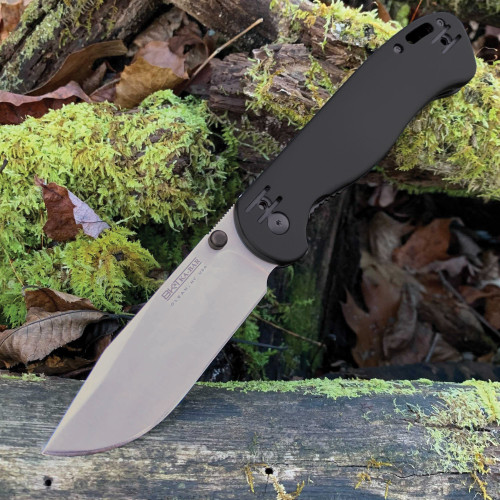 KA-BAR Becker Folding Knife - 3.56" AUS-8A Clip Point Blade, Black GFN-PA66 Handles, 4-Position Wire Clip KA-BAR Becker Folding Knife - 3.56" AUS-8A Clip Point Blade, Black GFN-PA66 Handles, 4-Position Wire Clip