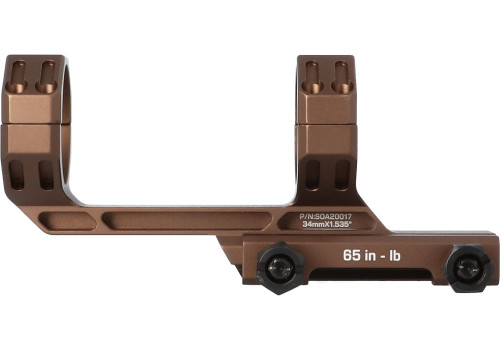 Sig Sauer SOA20016 Alpha MSR 34MM Scope Mount - 0 MOA, Coyote Brown