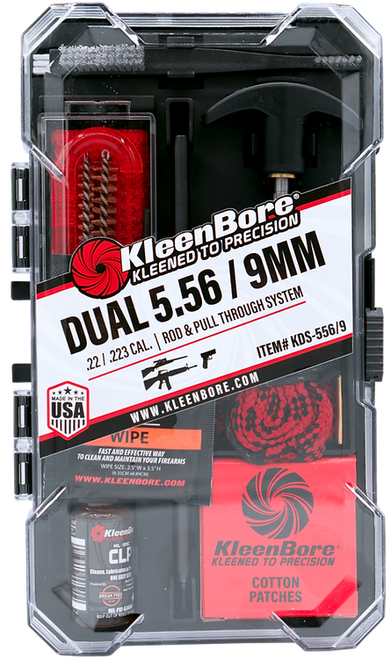 KleenBore Dual-Kleen Cleaning Kit For Use with 9MM/556/22