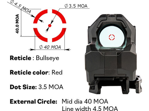 Meprolight USA M22 Bullseye Reticle and MMX4 Magnifier Combo Meprolight USA M22 Bullseye Reticle and MMX4 Magnifier Combo