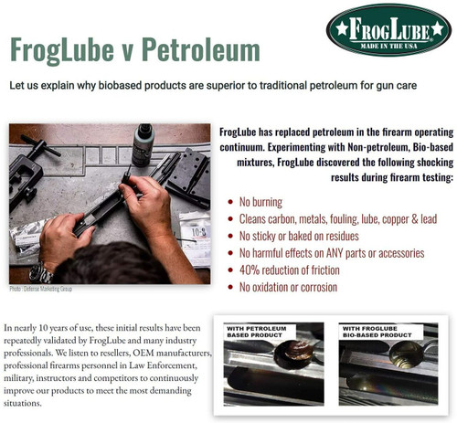 FrogLube Extreme CLP Liquid 1 oz Spray Bottle - Cleaner/Lubricant/Preservative, Non-Toxic