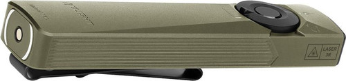 Olight Arkfeld Ultra Rechargeable EDC Flashlight LED Light, UV, and Green Laser - 1400 Max Lumens, Cool White Light, Olive Green Finish Olight Arkfeld Ultra Rechargeable EDC Flashlight LED Light, UV, and Green Laser - 1400 Max Lumens, Cool White Light, Olive Green Finish