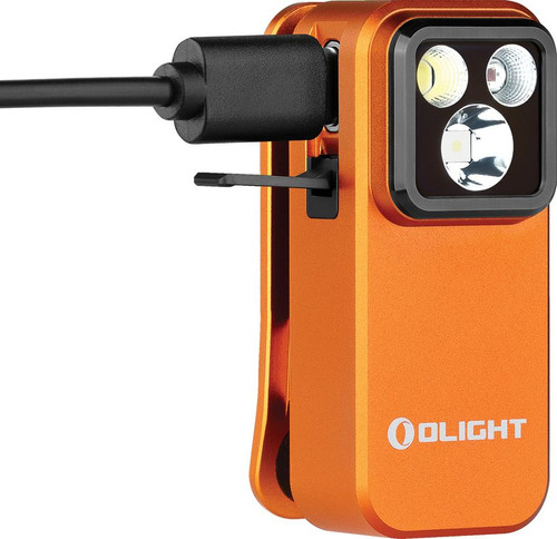 Olight Oclip Pro Multi-Purpose Clip-On EDC Light - Orange Olight Oclip Pro Multi-Purpose Clip-On EDC Light - Orange