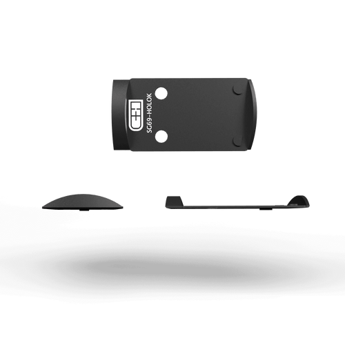 C&H Precision SIG P226/P229 RX Series / Pro Series / AXG Scorpion w/ R1P / DPP CUT – For xHolosun 407k / 507k / Trijicon RMSc / Vortex Defender CCW / C&H EDC / EDC Enclosed Adapter Plate