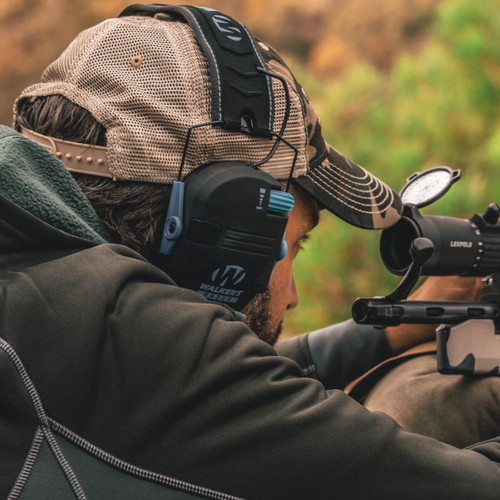 Walker's GWPRSEMBLZ Razor Slim Electronic Muff 23 dB Over the Head Blaze Orange/Black Polymer Walker's GWPRSEMBLZ Razor Slim Electronic Muff 23 dB Over the Head Blaze Orange/Black Polymer