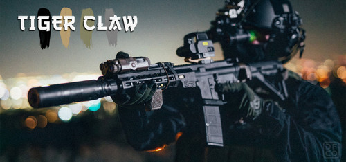 Die Free Co Tiger Claw 10 Degree Angled Grip - Jungle Gray Die Free Co Tiger Claw 10 Degree Angled Grip - Jungle Gray