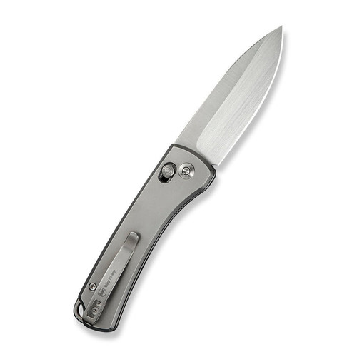 We Knife Company Dutch Bushcraft Knives NightBlade Folding Knife - 2.98" CPM-20CV Hand Rubbed Satin Drop Point Blade, Polished Bead Blasted Titanium Handles, Reversible Clip, Crossbar Lock - WE22046-2 We Knife Company Dutch Bushcraft Knives NightBlade Folding Knife - 2.98" CPM-20CV Hand Rubbed Satin Drop Point Blade, Polished Bead Blasted Titanium Handles, Reversible Clip, Crossbar Lock - WE22046-2