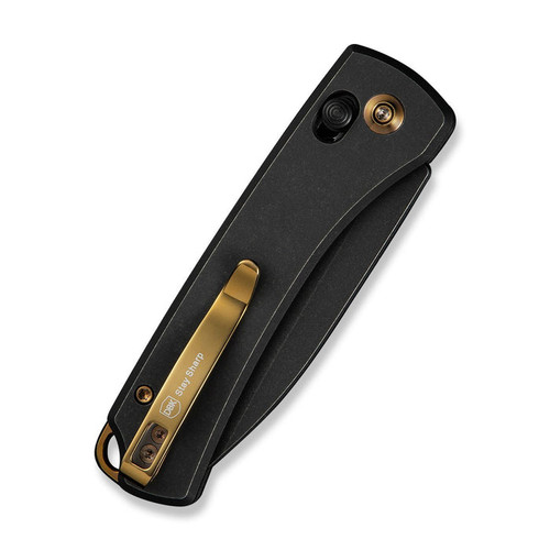 We Knife Company Dutch Bushcraft Knives NightBlade Folding Knife - 2.98" CPM-20CV Black Stonewashed Drop Point Blade, Black Titanium Handles, Reversible Clip, Crossbar Lock - WE22046-1 We Knife Company Dutch Bushcraft Knives NightBlade Folding Knife - 2.98" CPM-20CV Black Stonewashed Drop Point Blade, Black Titanium Handles, Reversible Clip, Crossbar Lock - WE22046-1